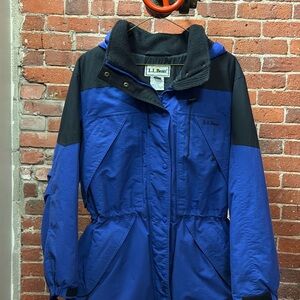 L.L. Bean Women's Blue and Black Outerwear
